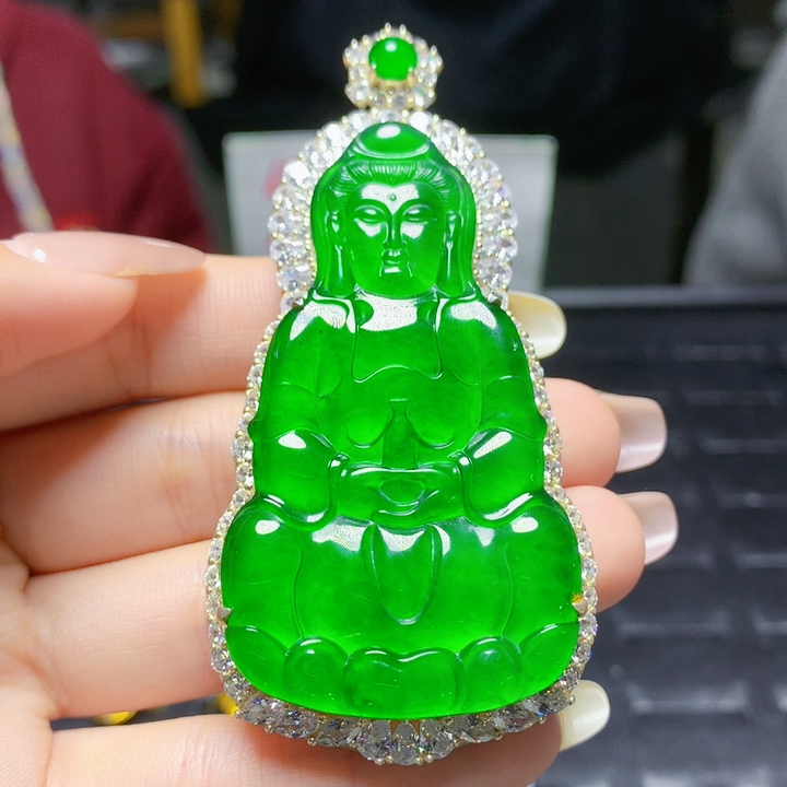 天然A货翡翠国标s925银