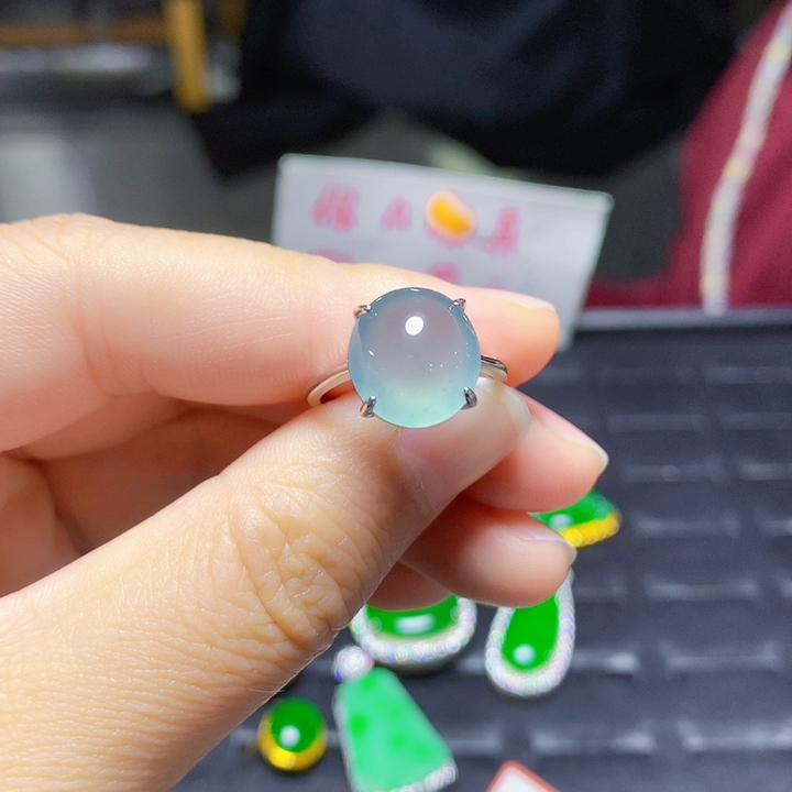 天然A货翡翠国标s925银