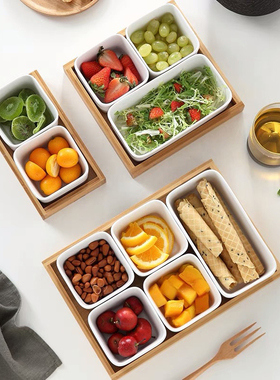 长方形碗陶瓷商用日式四方饭小吃水果沙拉碗调料蘸料碟蒸锅烘焙家