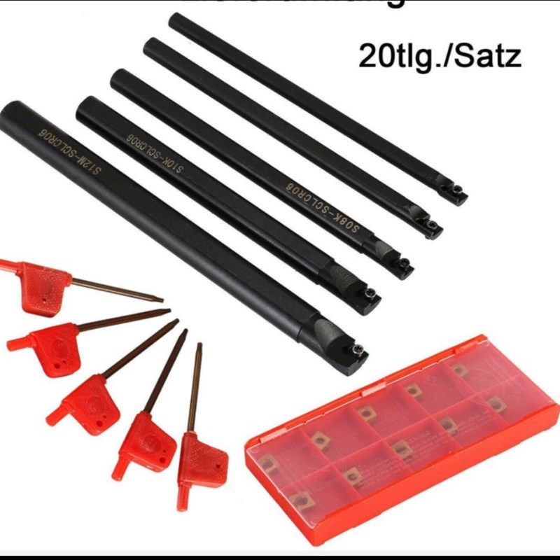 5只装车刀+10个金色刀片 S06 07 08 10 12mm-SCLCR06