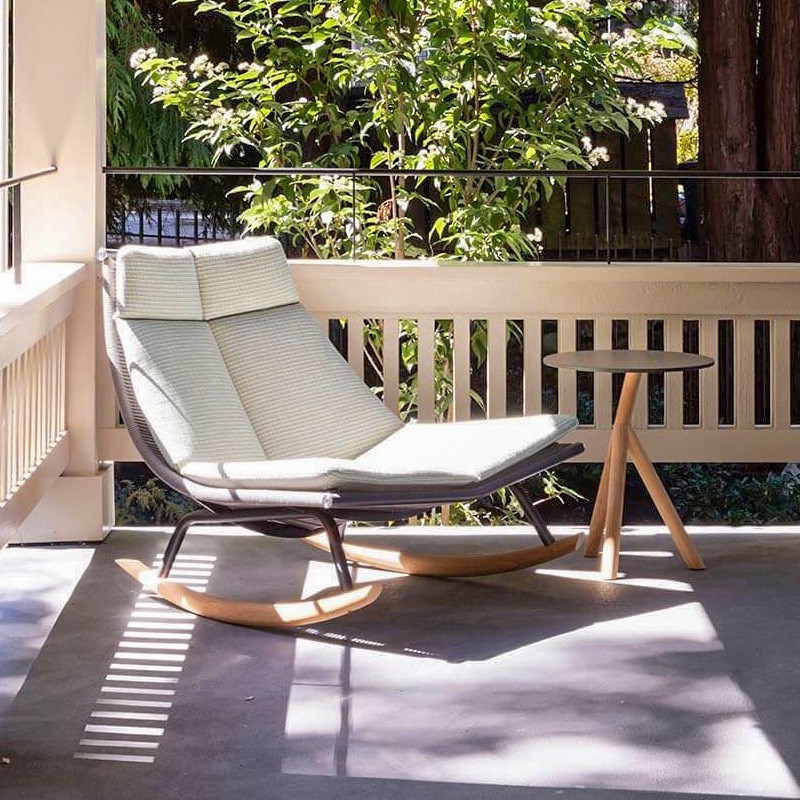 户外藤编单人休闲藤椅沙发室外阳台露台阳光房摇椅懒人躺椅组合