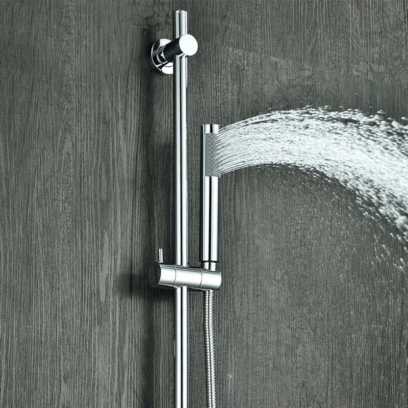 带升降杆下出水嘴暗装入墙是镶嵌墙身平墙暗装淋浴花洒喷头套装