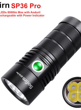 索菲恩SP36 PRO C口直充8000流明强光3*18650电筒Anduril 2