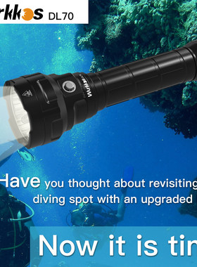 索菲恩DL70超亮13000lm潜水灯4颗XHP50B强光26650手电筒4档简便
