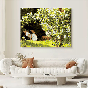 世界名画数字油画diy手工填色风景定制超难超复杂dly2025新款油画