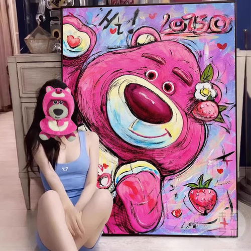 迪士尼草莓熊钻石画高难度满钻儿童房小件卧室客厅十字绣2025新款