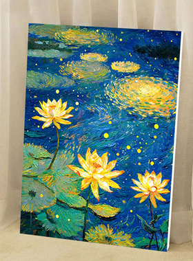 花海间|diy数字油画丙烯填