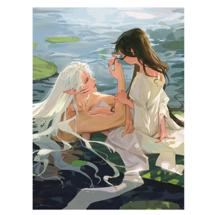 犬夜叉杀生丸钻石画满钻客厅卡通动漫水钻十字绣2025新款贴砖卧室