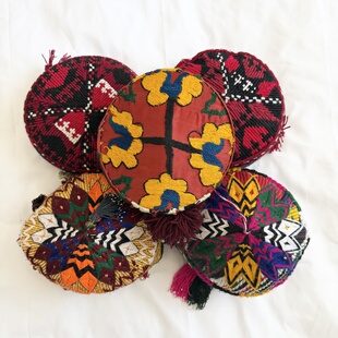 塔吉克族民族风帽子异域风情纯手工男女通用婚礼聚会