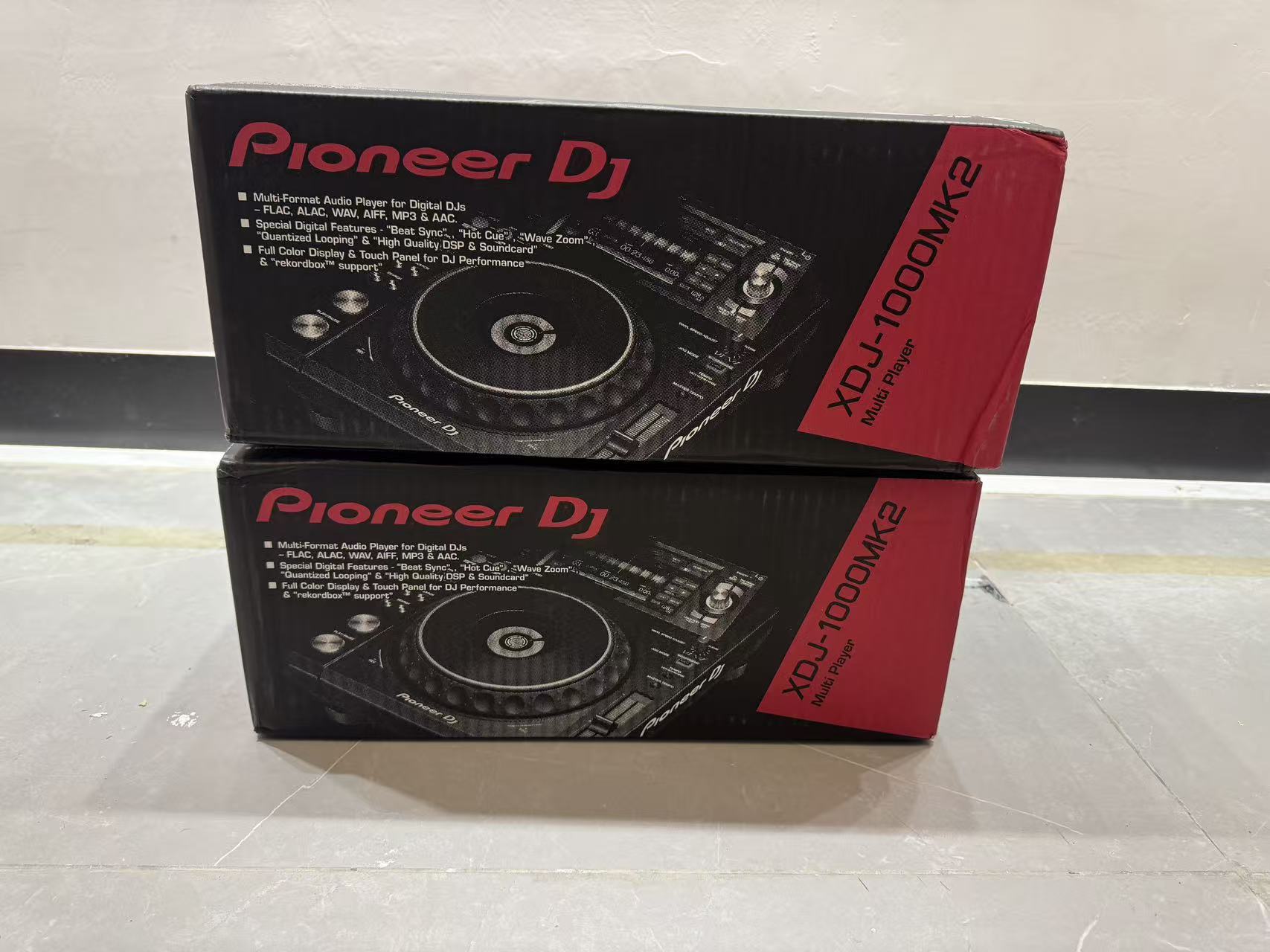 全新Pioneer DJ XDJ-1000MK2打碟机大波纹u盘触模屏搓碟一对