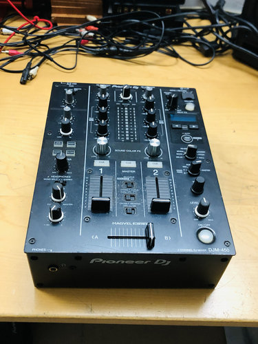 二手先蜂djm450二路黑胶撮碟rope夜场ktv打碟dj混音台