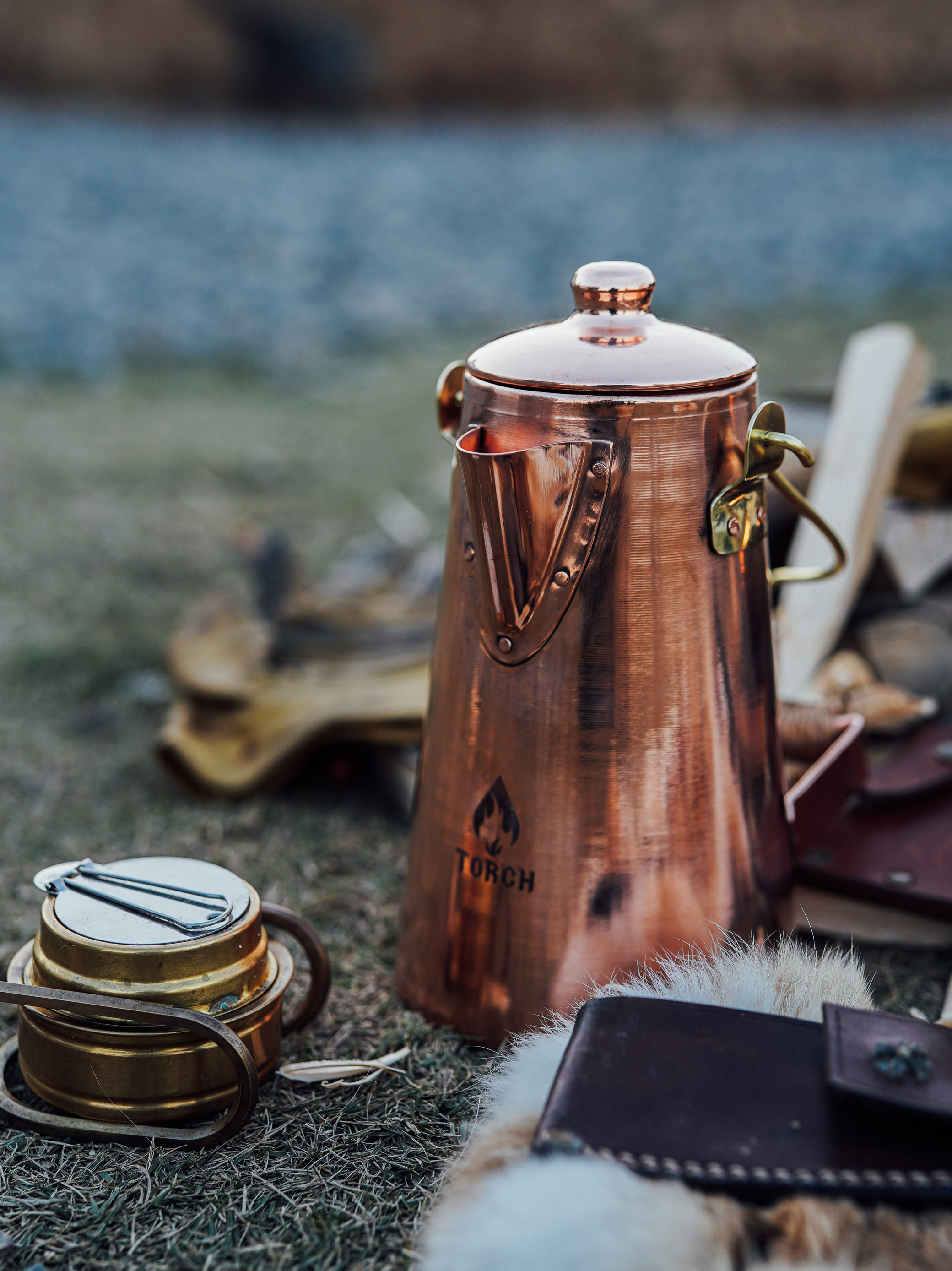 Torch水神铜壶户外水壶bc露营水壶