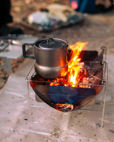 日本EVERNEW爱玩牛大肚杯钛制茶锅烧水杯钛锅ECA545/546