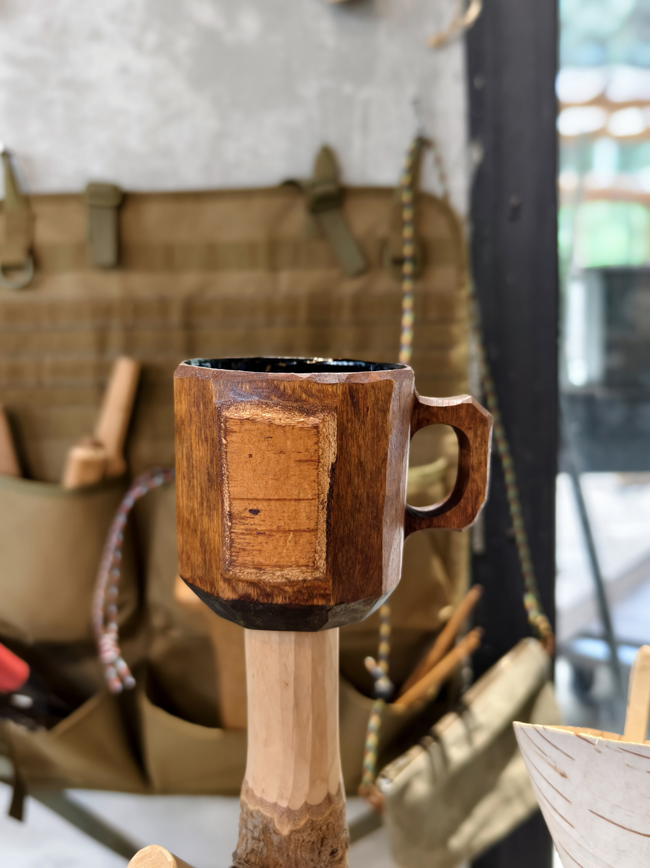 【苏维没有埃·手作】大漆马克杯kuksa木杯咖啡杯手工木杯bc水杯