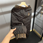 束口羽绒裤 抗寒零下20° 冬季 90白鸭绒男士 全身压胶 撞色织带