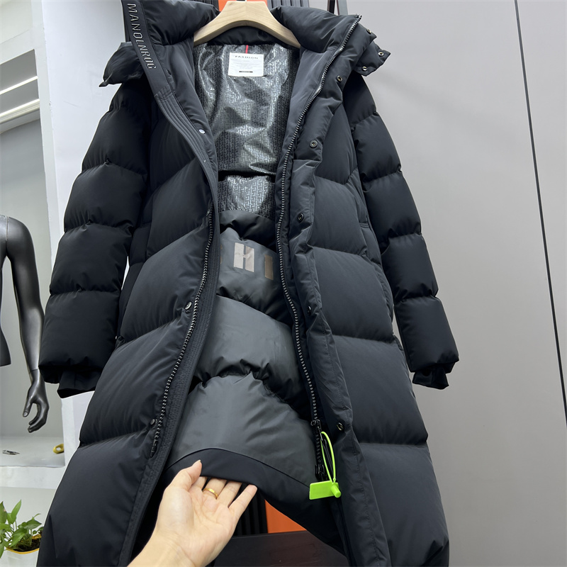 高充绒过膝长款超厚防寒羽绒服