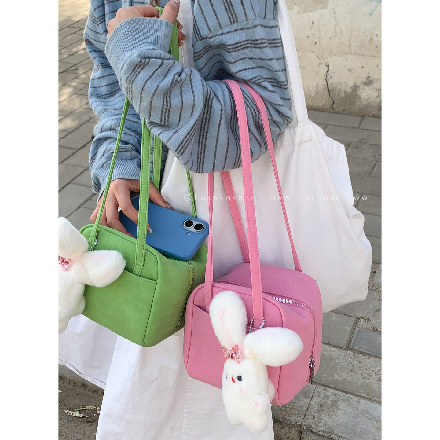 韩国麂皮绒吐司包包女2026新款潮时尚高级感单肩腋下包通勤斜挎包