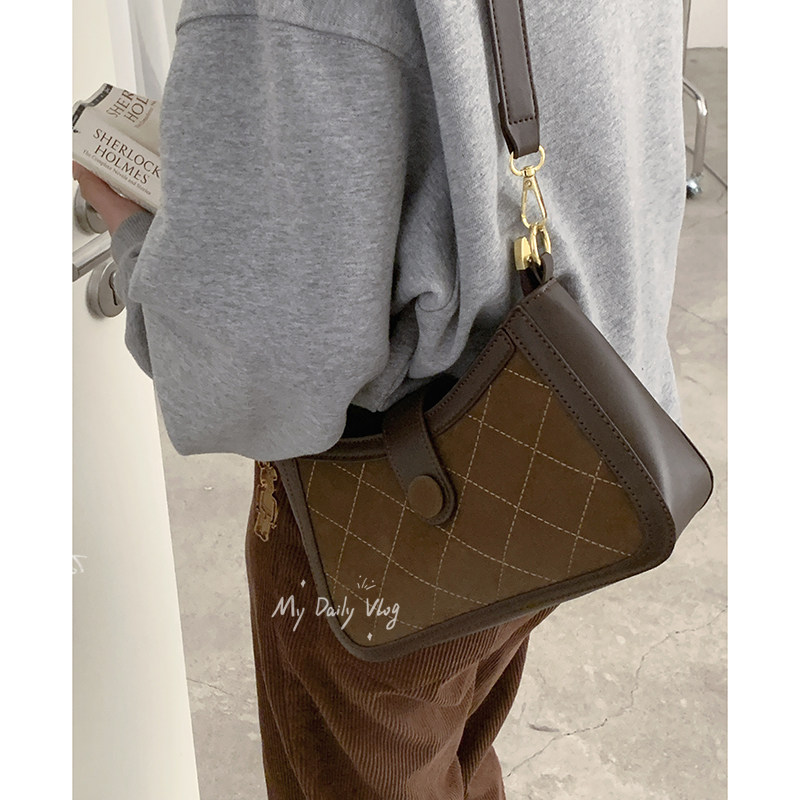 韩版小众质感百搭通勤单肩包