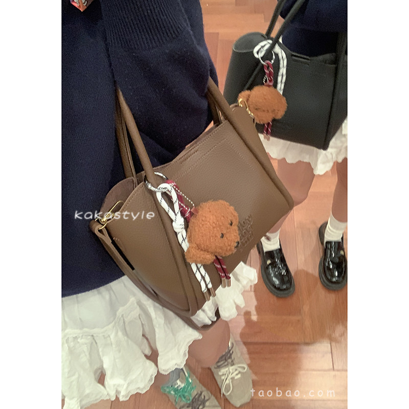 韩国小众手提菜篮包包女2024新款潮秋冬复古水桶包百搭单肩斜挎包,箱包皮具/热销女包/男包,水桶包,淘宝优惠券,粉丝福利购,淘宝优惠卷