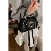 鳄鱼纹手提凯莉包包女2025新款 潮时尚 韩国小方包百搭ins斜挎包