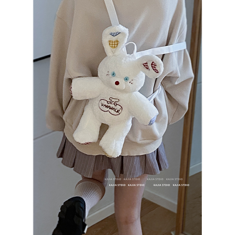 小众设计毛绒包包双肩包卡通