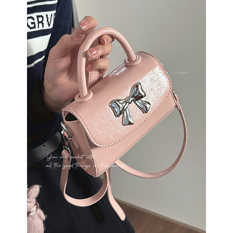 芭蕾风小众手提包包女2023新款可爱时尚小方包百搭休闲单肩斜挎包,箱包皮具/热销女包/男包,小方包,淘宝优惠券,粉丝福利购,淘宝优惠卷