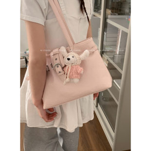 韩系托特包包女2026新款 学院风腋下包高级感大容量单肩包 潮时尚