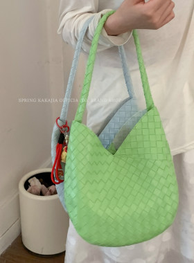 咔咔家编织水桶包大容量托特包