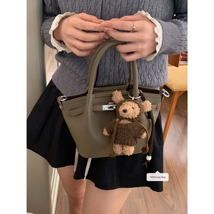 荔枝纹韩系手提菜篮子包包女2025新款潮时尚高级感小托特包斜挎包