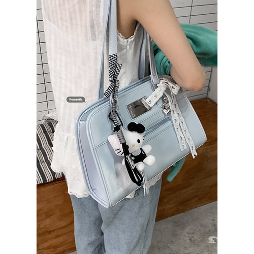 卡乐儿韩国蕾丝蝴蝶结双肩背包