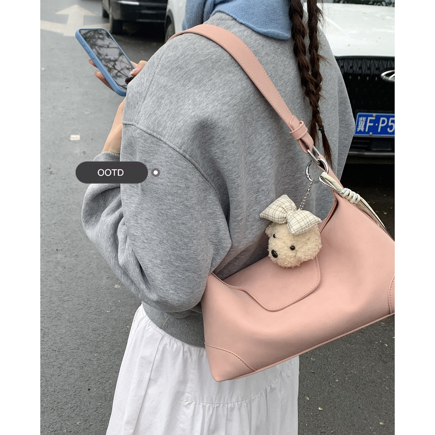 韩国高级感腋下包包女2026新款潮时尚手提新月包百搭单肩斜挎包