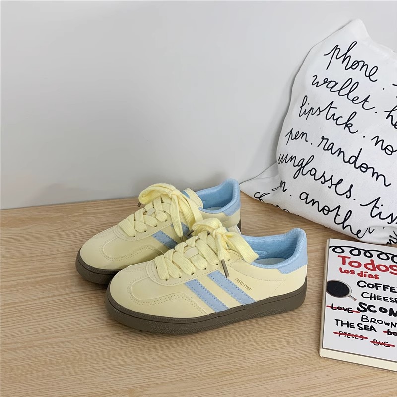 巨好看德训鞋女款2025新款春秋女鞋舒适软底小众运动休闲板鞋