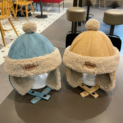 韩国宝宝冬季加厚雷锋帽