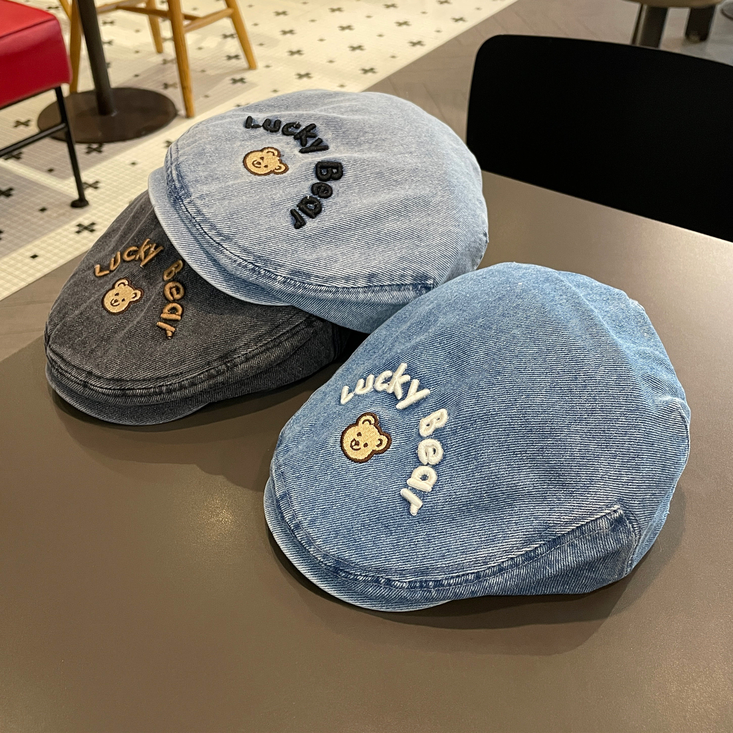 宝宝帽子春秋款男童贝雷帽反戴牛仔前进帽女宝鸭舌帽韩版鸭舌帽潮