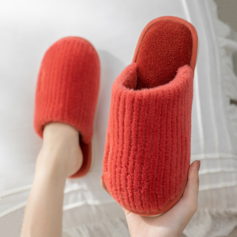 男式拖鞋女士新款冬红色棉拖鞋秋居家居室内家用20年新款天1028w