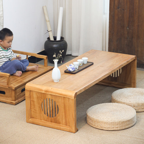 香樟木全原木实木矮禅桌