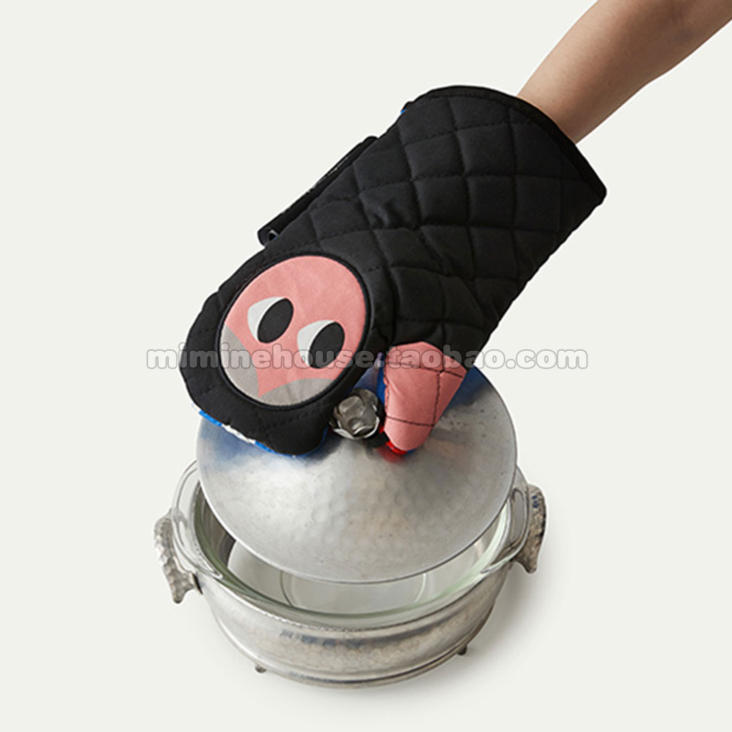 韩国直邮 可爱Hello烤箱隔热手套 耐高温厨房手套 加厚防烫手套