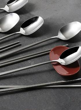 韩国直邮 TACKAON 韩式不锈钢勺子筷子6双套装