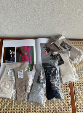 莫代尔含山羊绒百搭中筒袜