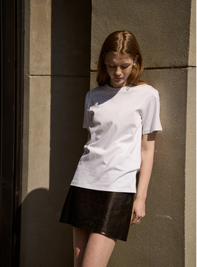 TOFOD 美国进口匹马棉SUPIMA 凉感液氨丝感百搭圆领短袖T恤上衣