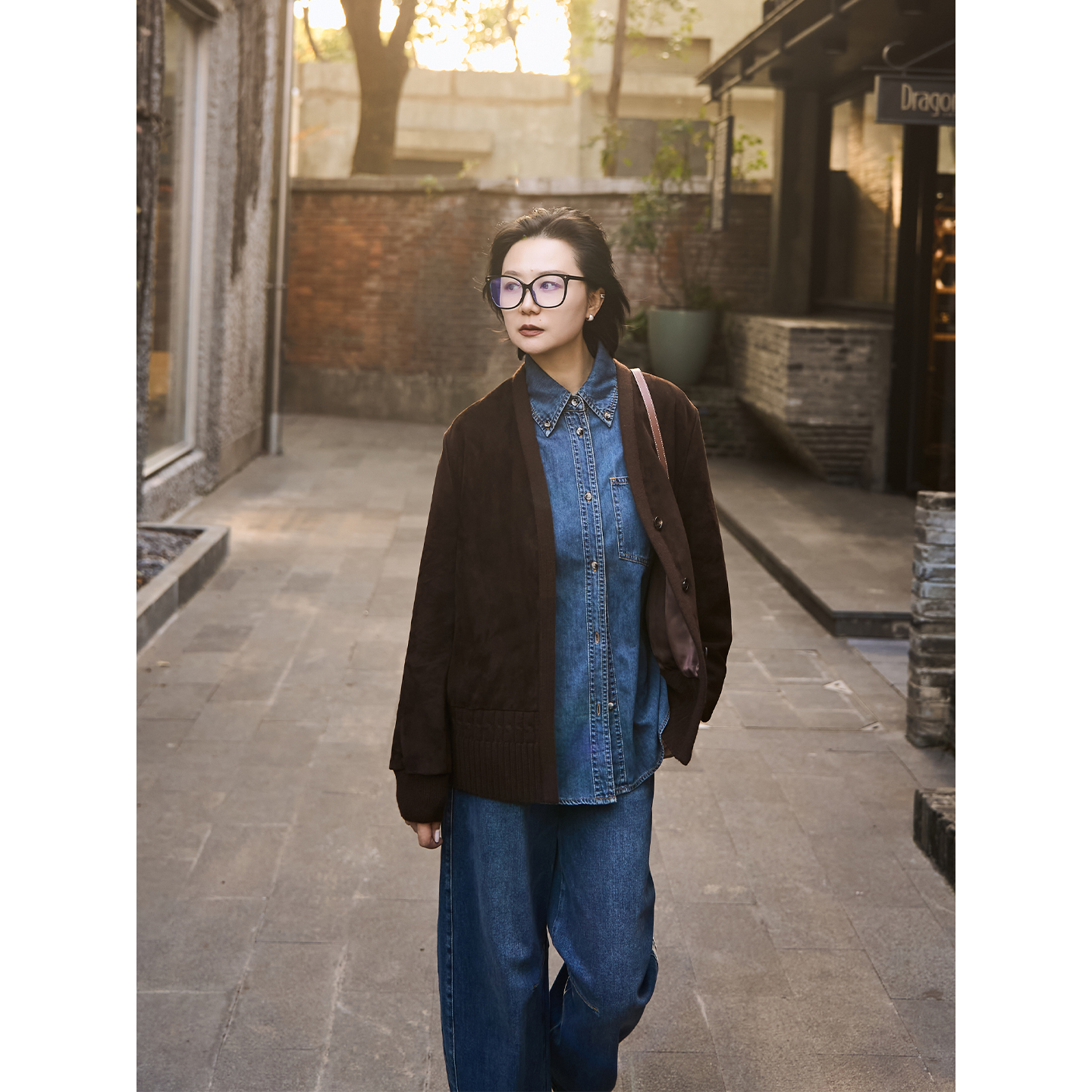 TOFOD稀有混种羊皮短款麂皮绒