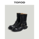 水洗胎牛皮手工靴 TOFOD GUI帝马丁靴 短靴祼靴切尔西中筒靴子