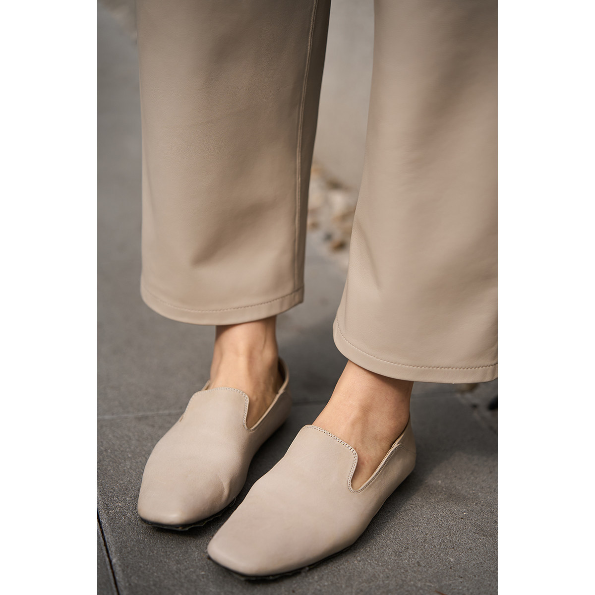 no退no换 原799  爆走懒人鞋 幼崽水洗马皮平底鞋可踩脚乐福鞋,女鞋,浅口单鞋,淘宝优惠券,粉丝福利购,淘宝优惠卷