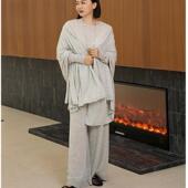 no退no换 半身裙三件套女 打底上衣休闲裤 原599 精纺羊毛围巾长袖