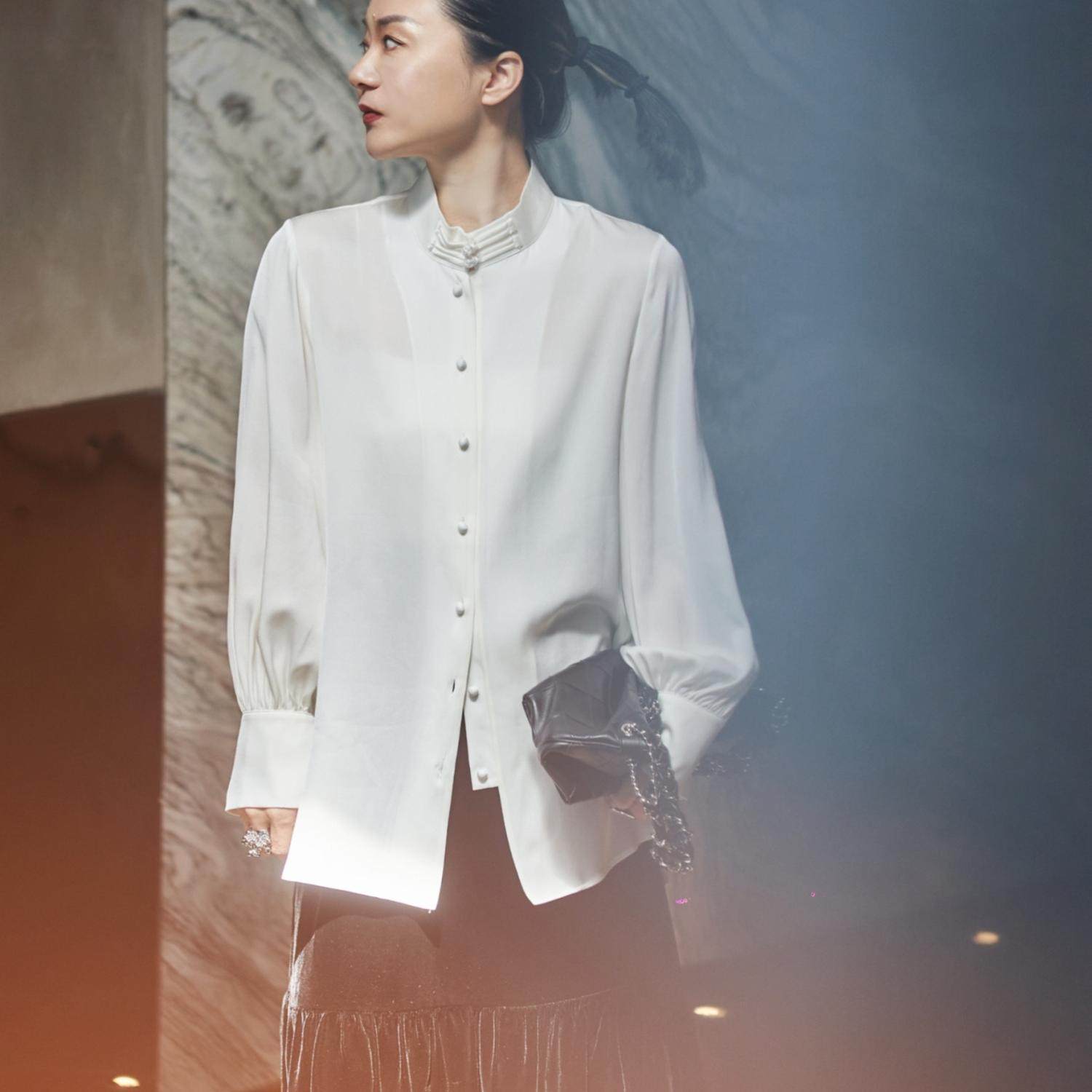 TOFOD 重乔真丝衬衫 桑蚕丝中式美学盘扣长袖衬衣,女装/女士精品,衬衫,淘宝优惠券,粉丝福利购,淘宝优惠卷