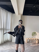 夹克 修饰手臂羊皮机车皮衣外套短款 no退no换 原1280