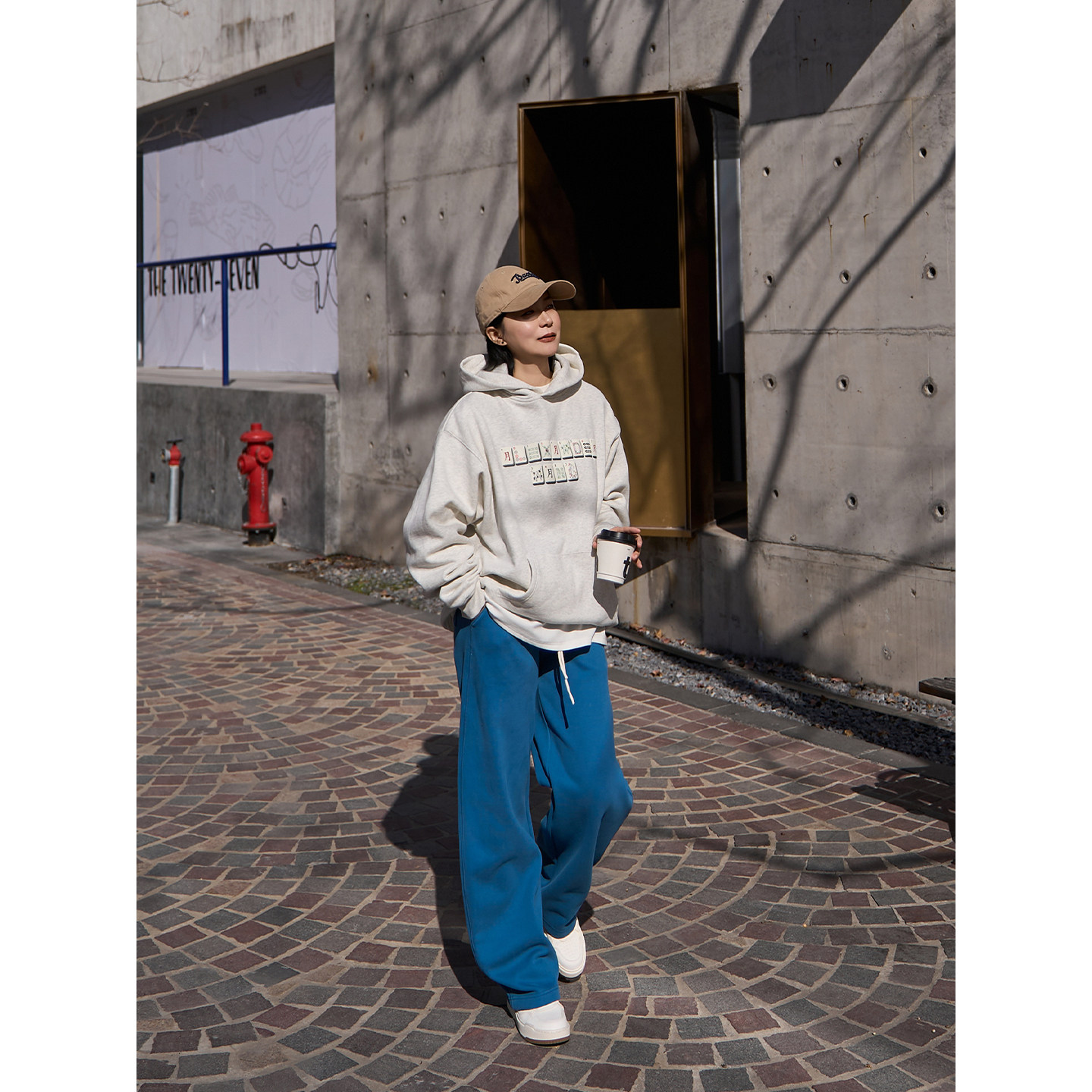 TOFOD 糖果裤 加绒一条过冬 百搭松紧腰休闲卫裤抽绳运动裤弯刀裤