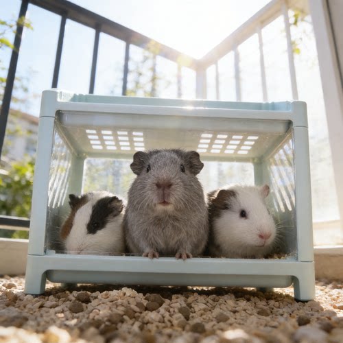 宠物荷兰猪躲避豚鼠高低小
