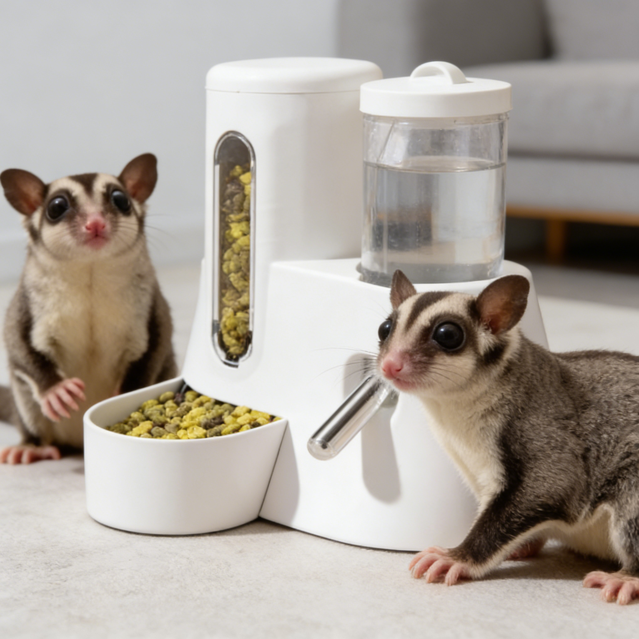 宠物用品蜜袋鼯自动喂食器