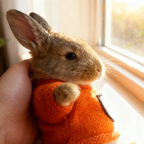 超小号兔子衣服保暖防寒冷